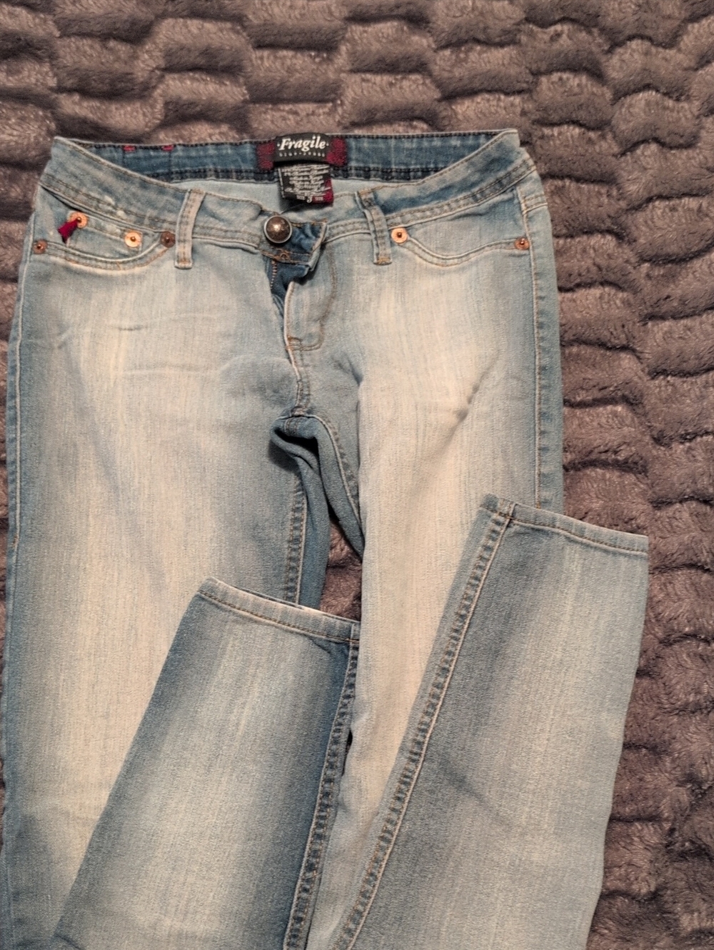 Fragile Light Blue Skinny Jeans for Women